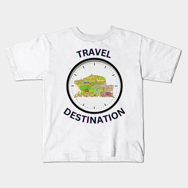 Travel to Jerusalem Kids T-Shirt by Voxen X